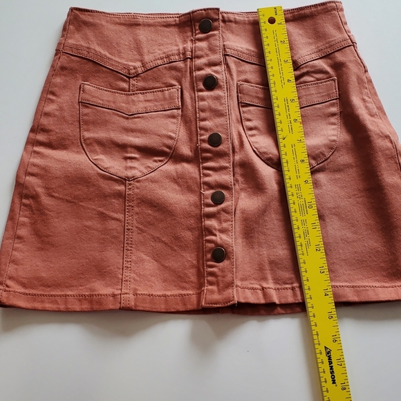Forever 21 Skirt Button Front Burnt orange color Size 26 - Picture 3 of 5